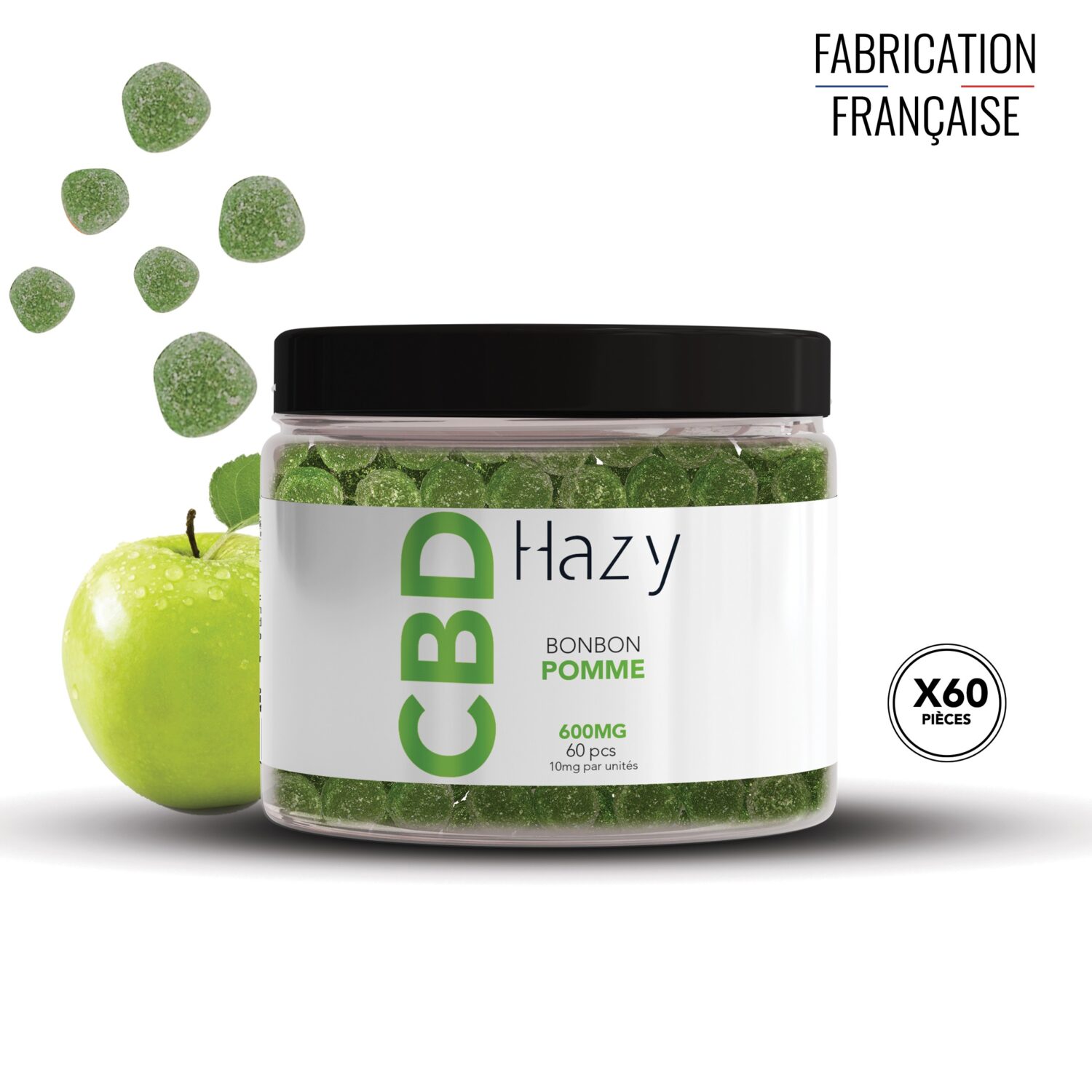 Bonbons cbd pomme