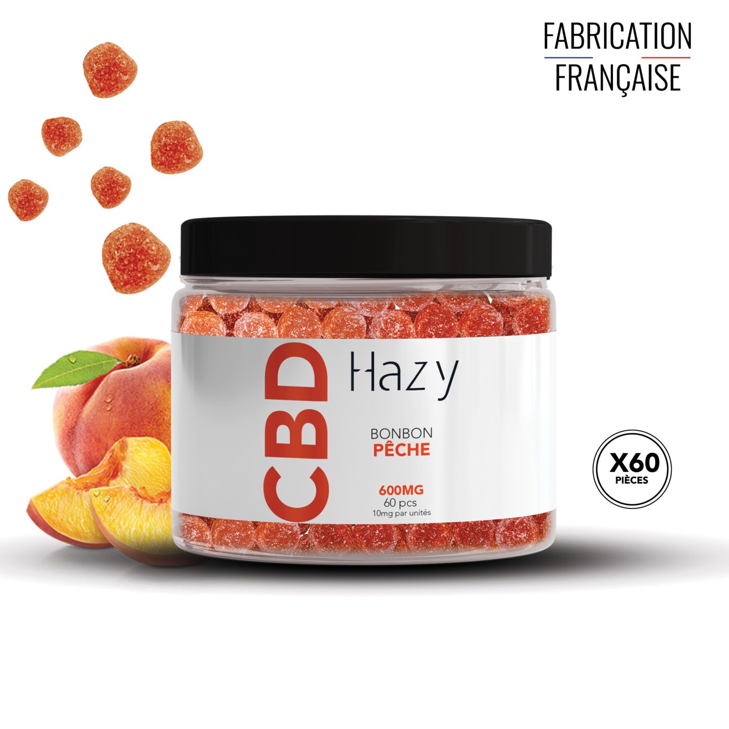 Bonbons cbd peche